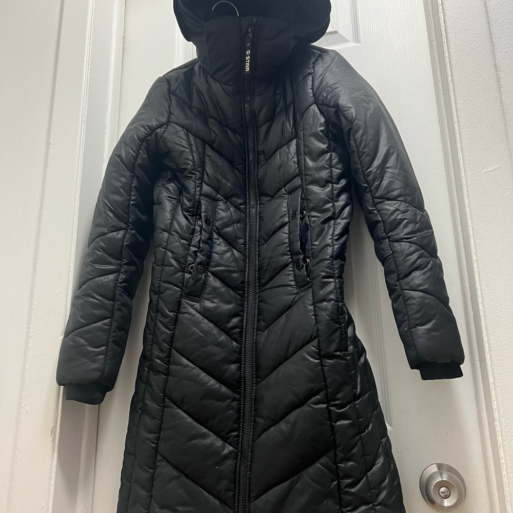 RAW G STAR ALASKA HOODED LONG JACKET SIZE XS